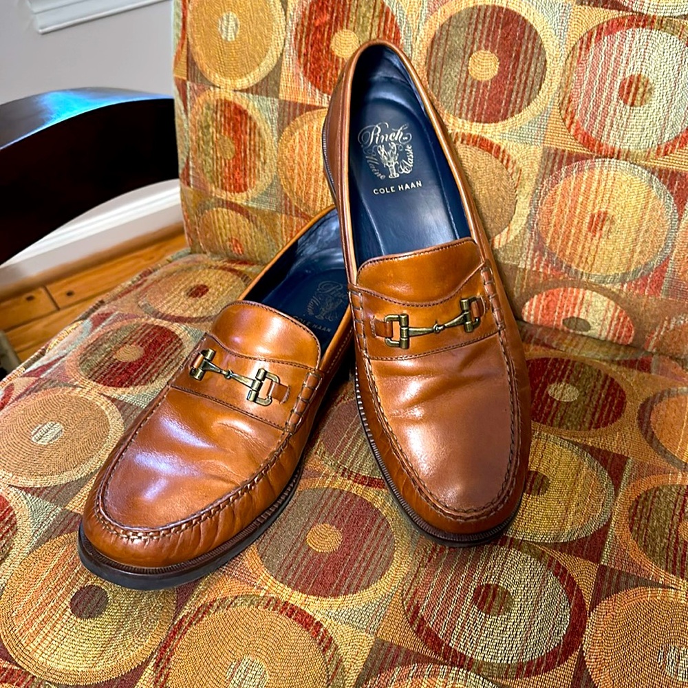 EUC Cole Haan Pinch Maine Classic Mens Sanford Loafers 13M Brown